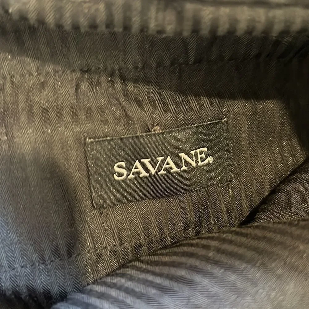 Mens Savane Gray Dress Slacks Chinos